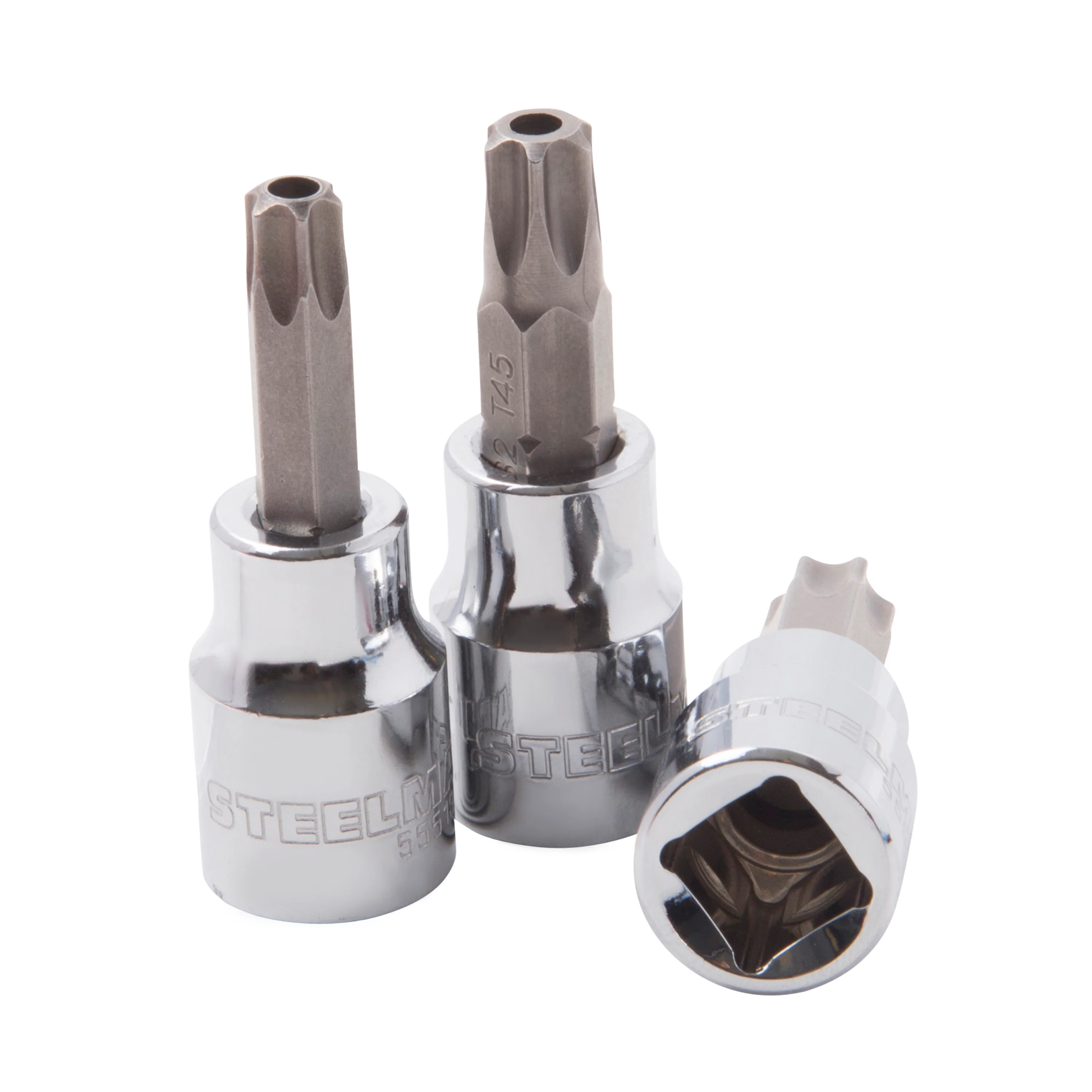 8-Piece 1/4-Inch and 3/8-Inch Drive Tamper-Resistant Star Bit Socket Set - Image 2