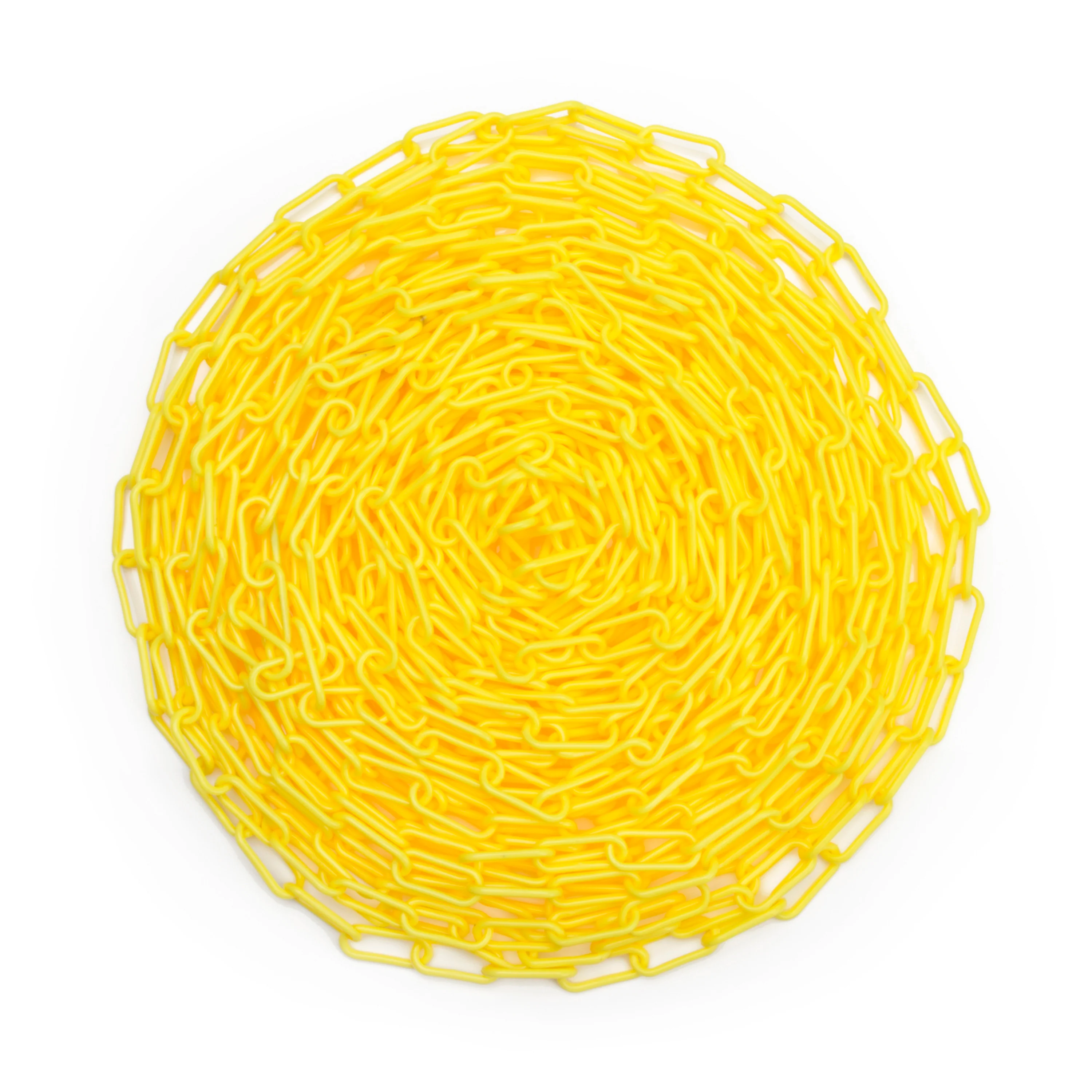 100-Foot Yellow Plastic Safety Chain - Image 4